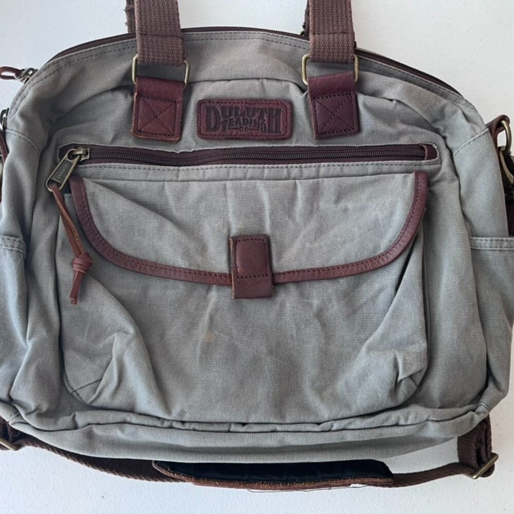 Duluth Trading Co Canvas Messager Bag Briefcase